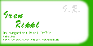 iren rippl business card